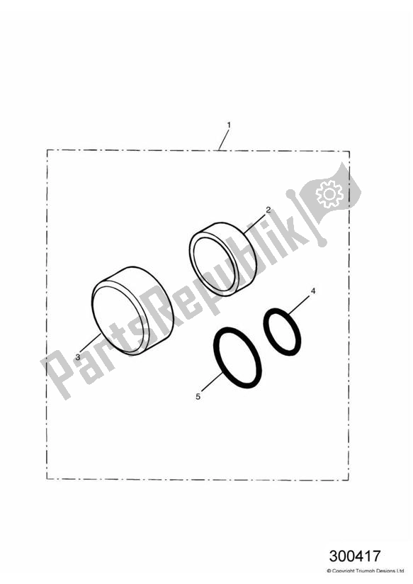 All parts for the Axle Nut Covers Front of the Triumph America Carburettor 790 2002 - 2007
